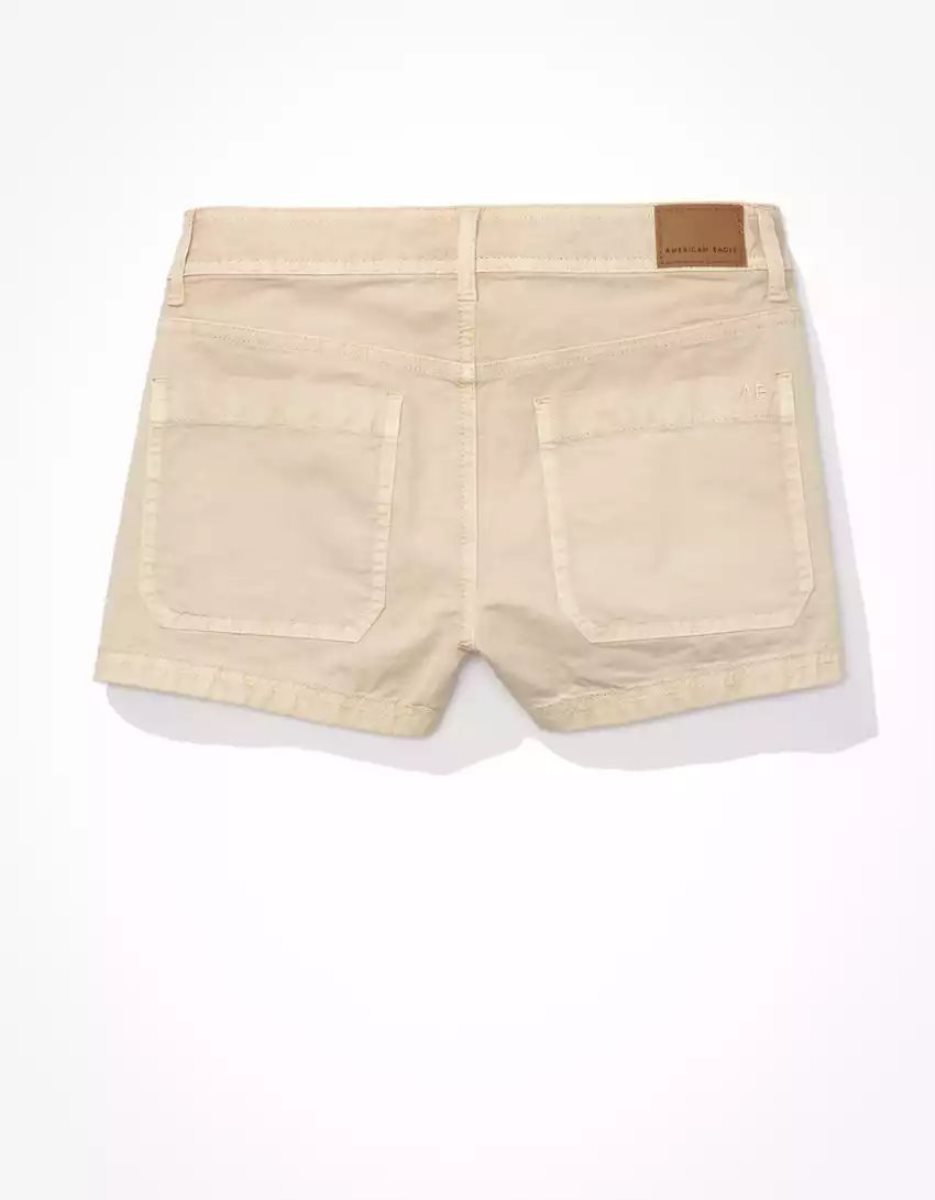 Shorts American Eagle AE Snappy Stretch Low-Rise Kaki Clair Femme | JAR-51237202